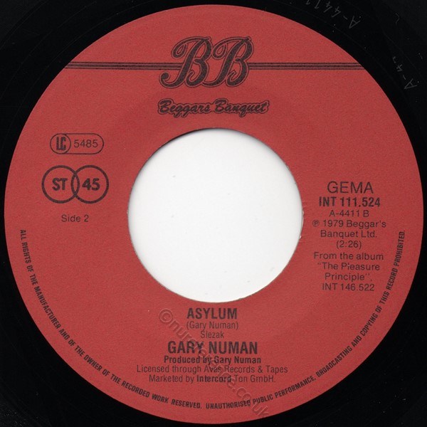 INT 111.524 B Side Label.