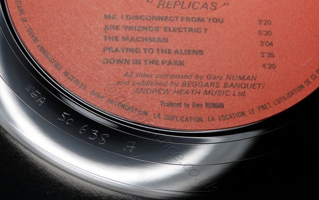 458 723 'A' Side Label.