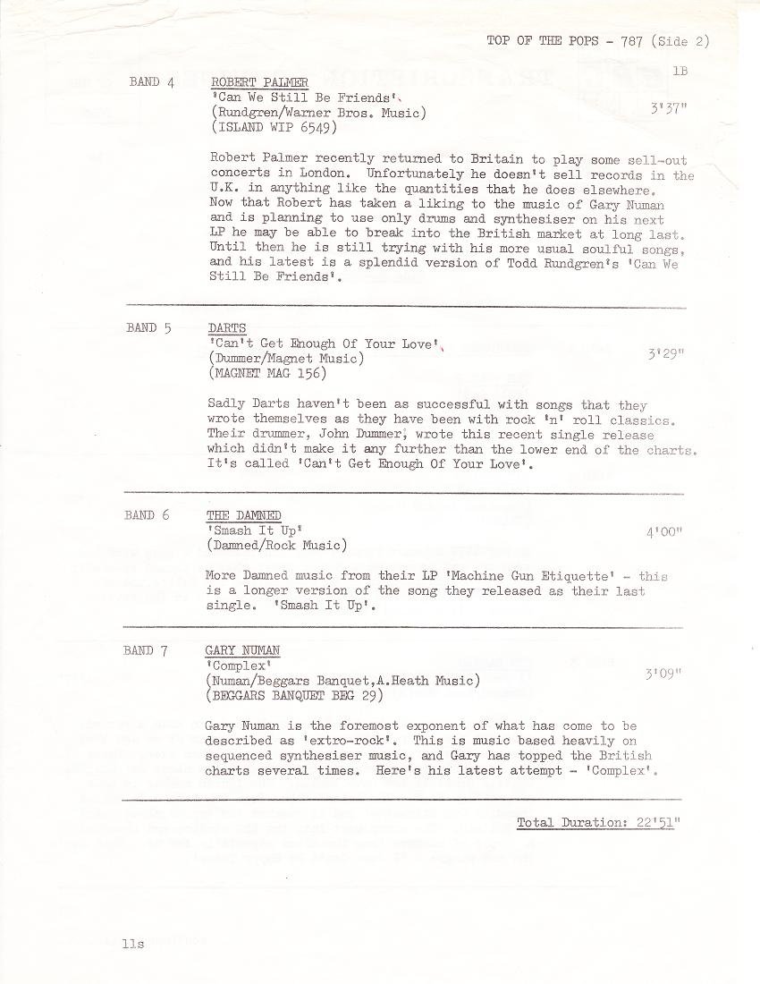 Timing Sheet 4