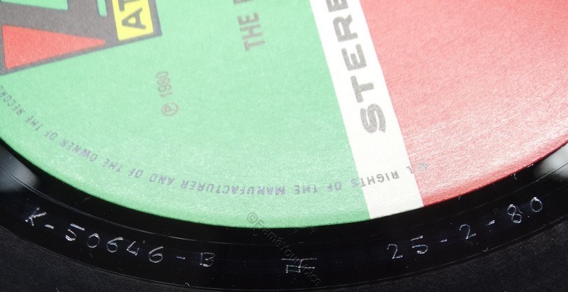 K 50646 'B' Side Matrix.