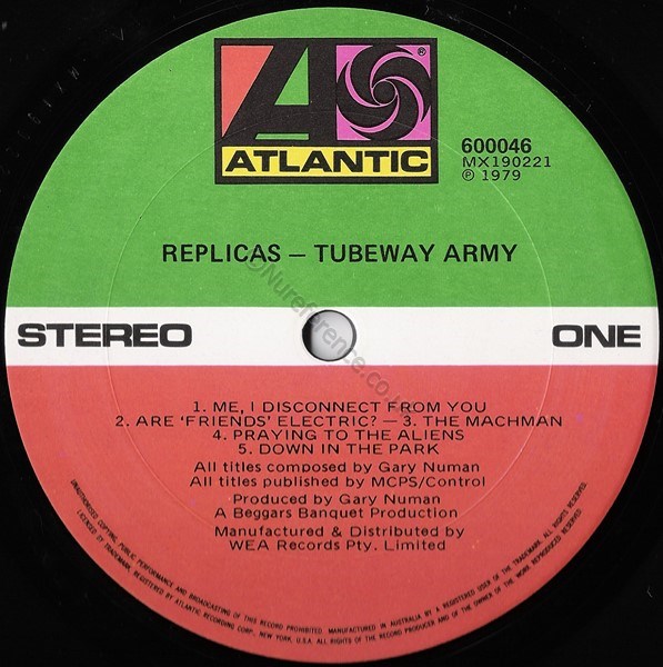 600046 Atlantic 'A' Side Label.