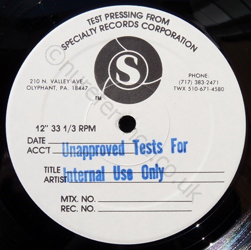 SD 32-103 Test Pressing SP A Side.