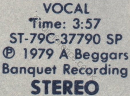 7211 MO B Side Label Varient.