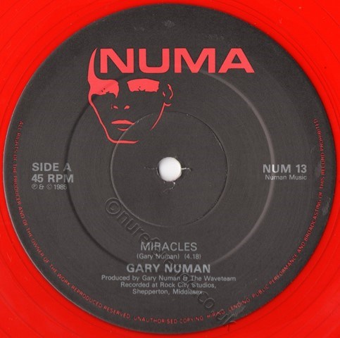 NUM 13 Red Vinyl A Side Label