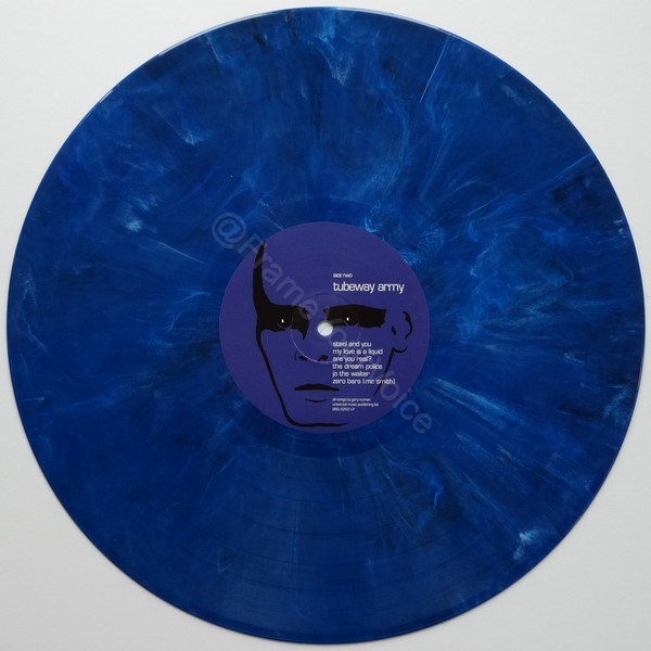 BBQ2262 LP2 B Blue, White & Black Marbled Vinyl.