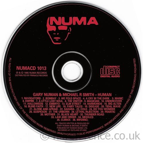 NUMACD 1013 Label.