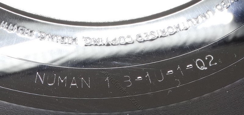 NUMAN 1 'B' Matrix