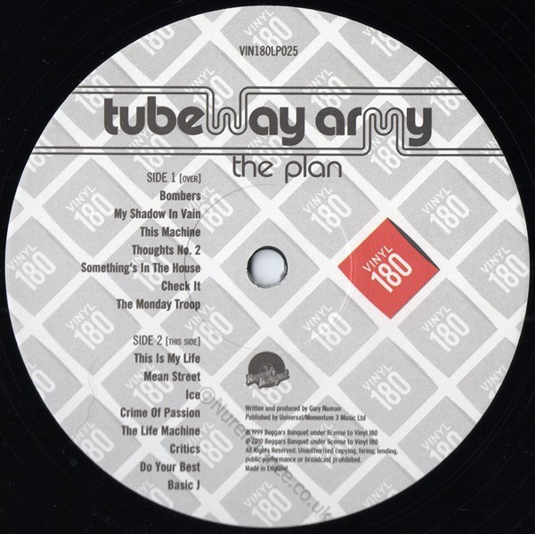 VIN180LP026/27 B Side Label.
