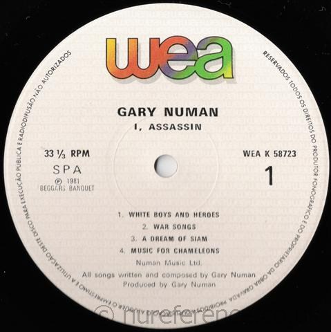 K 58723 A Side Label.