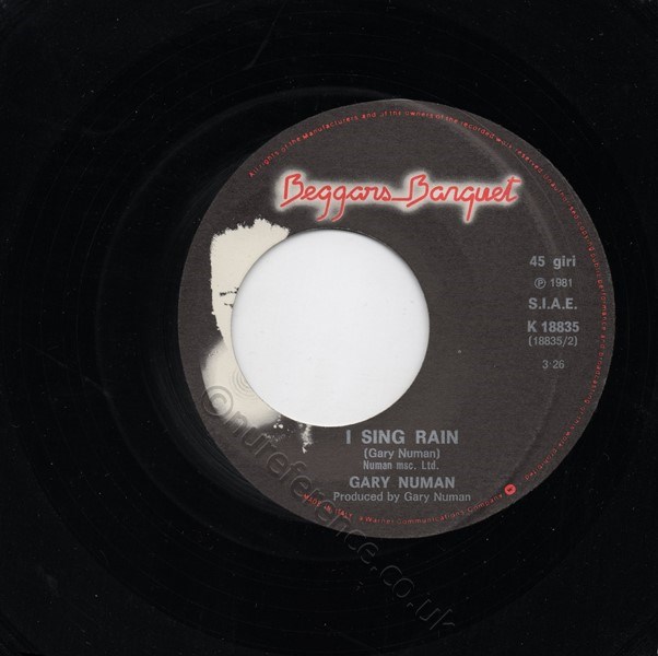 K 18835 B Side Label Mispress.