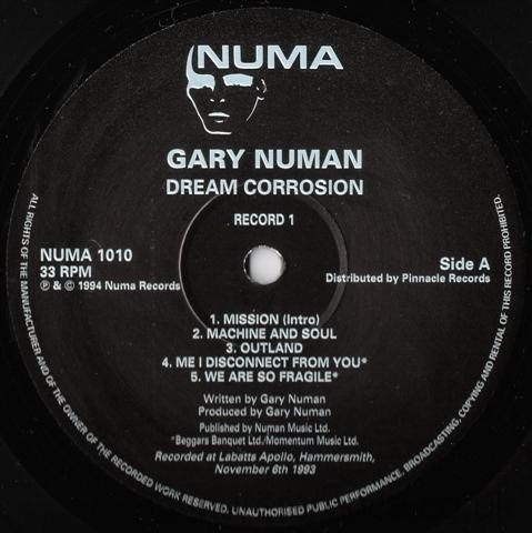 NUMA 1010 Disc 1 Side 1