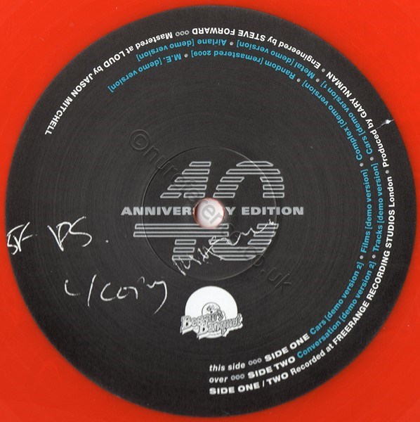 BBQ 2158 LP A Side Label.