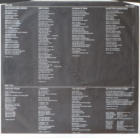 BEG 58723 Europe Inner Lyrics.