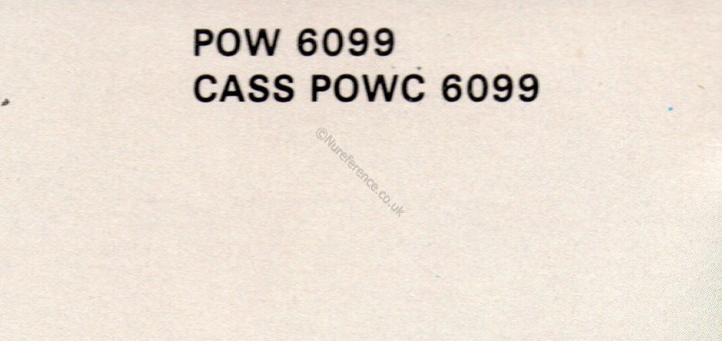 POW 6099 Back Detail.