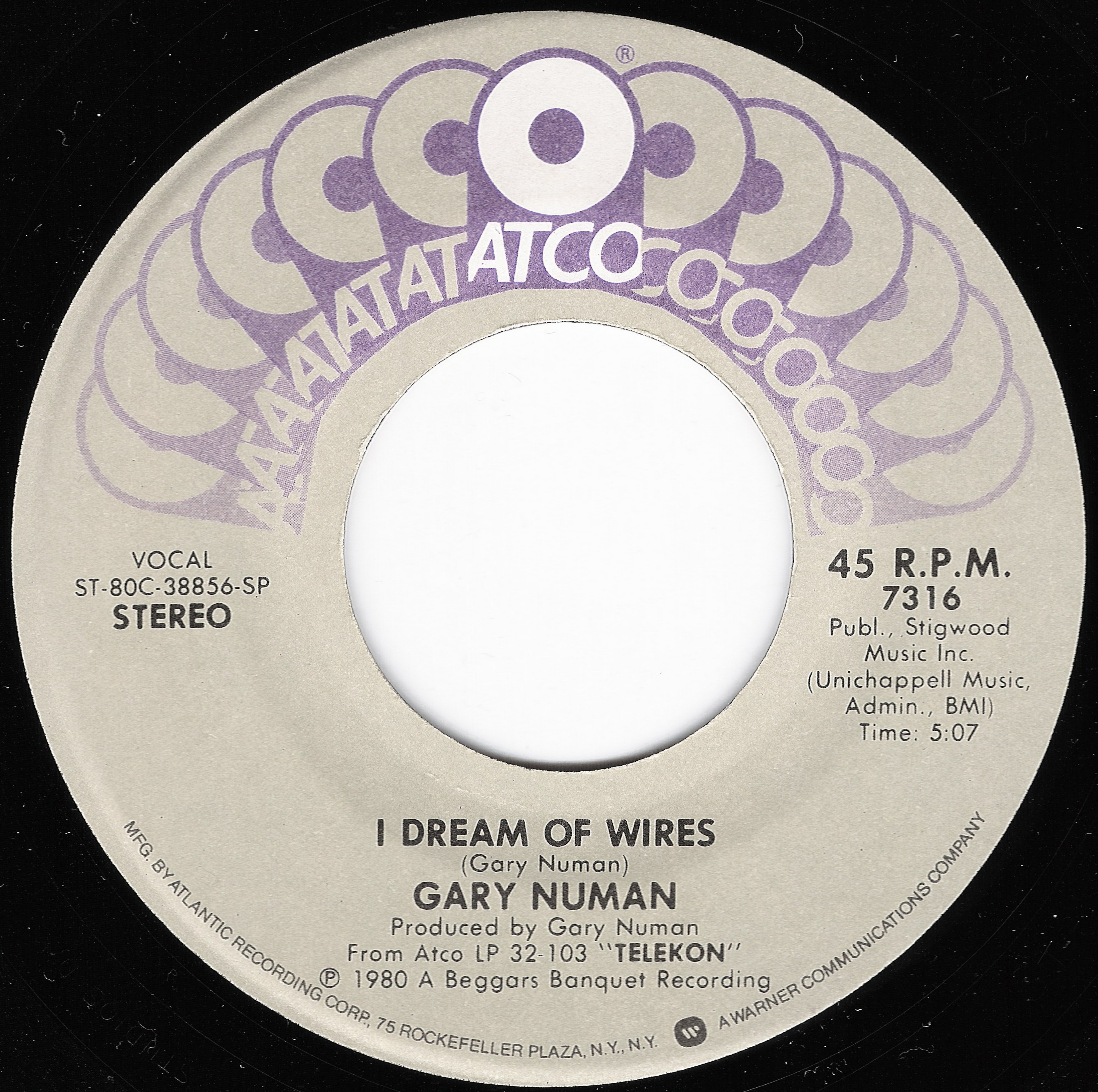 7316 SP B side Label.