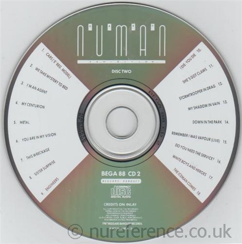 BEGA 88 CD 'B' Label. (John Hayes)
