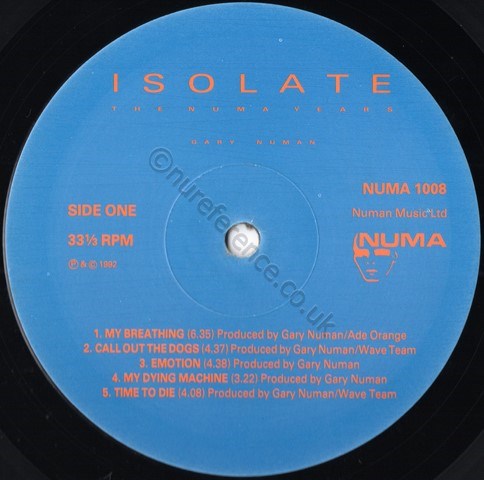 NUMA 1008 'A' Label.