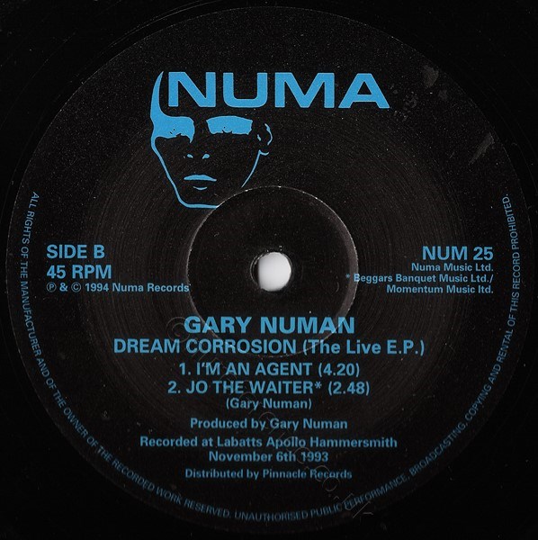 NUM 25 B Side Label