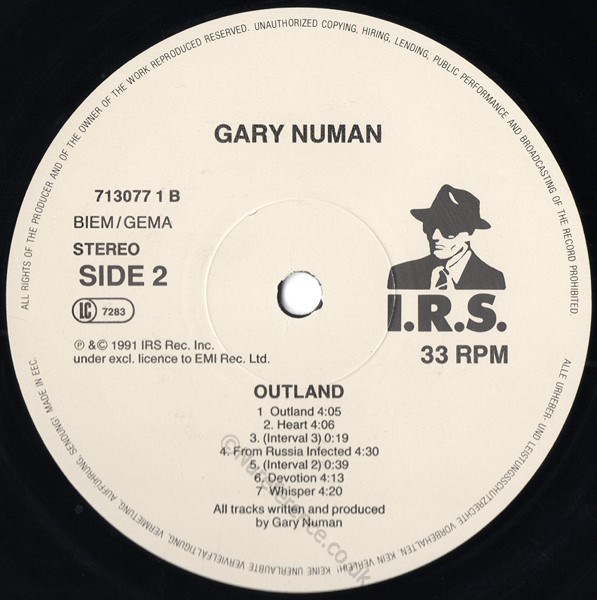 (064) 7130771 B Side Label.