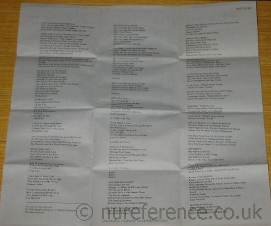 PKF-5110-A Lyric Sheet 2.
.
