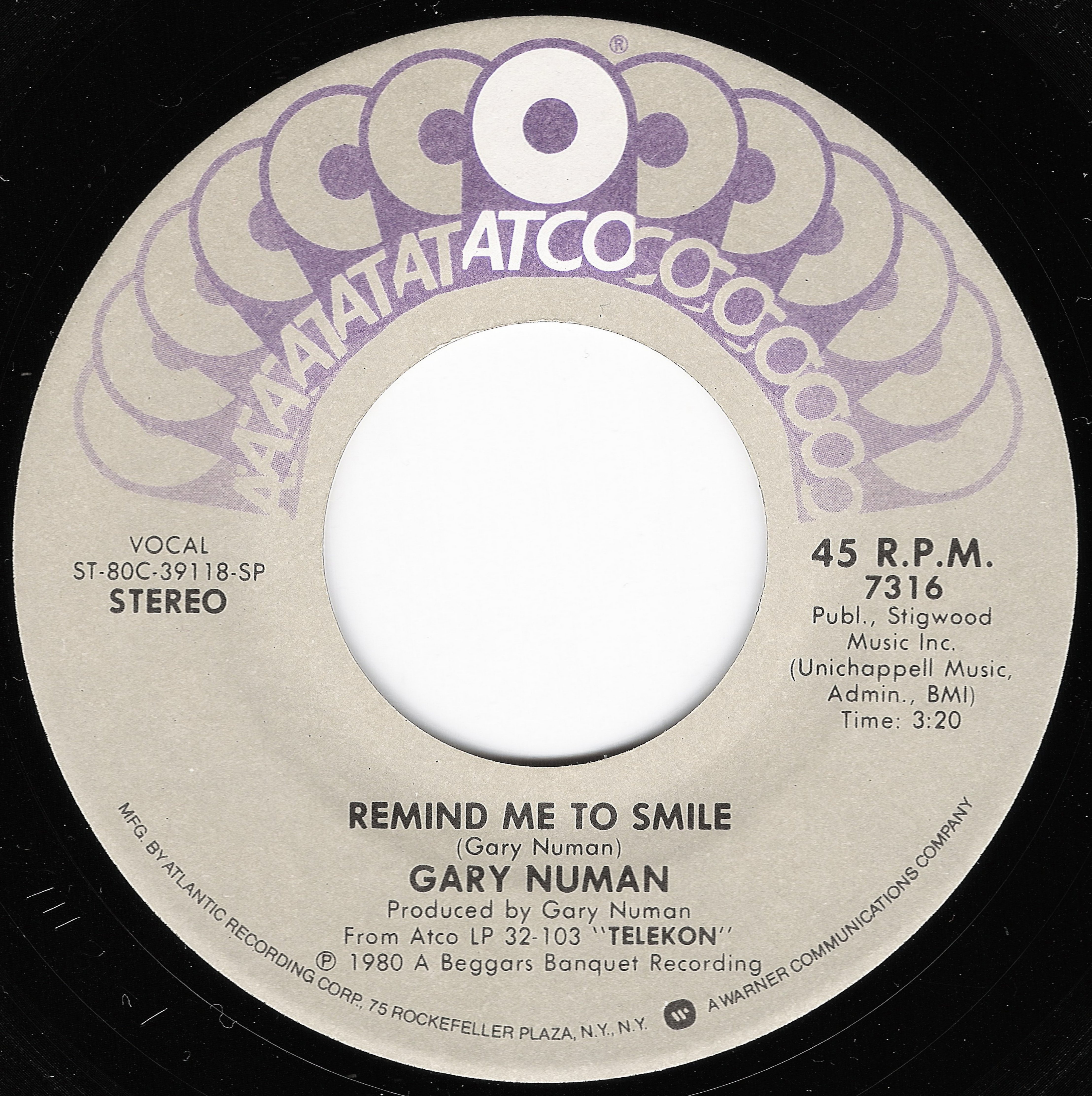7316 SP A side Label.