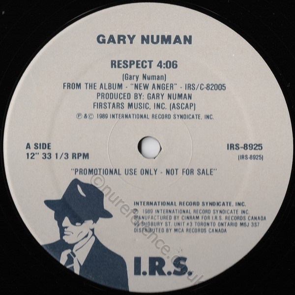 IRS-8925 A Side Label.