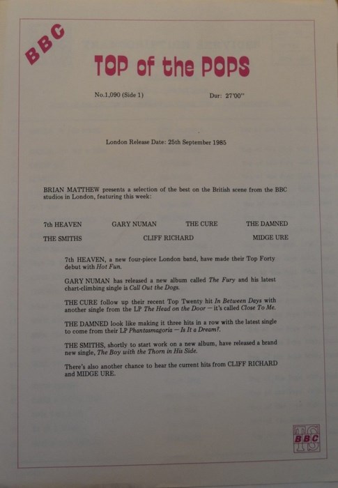 Timing Sheet 1