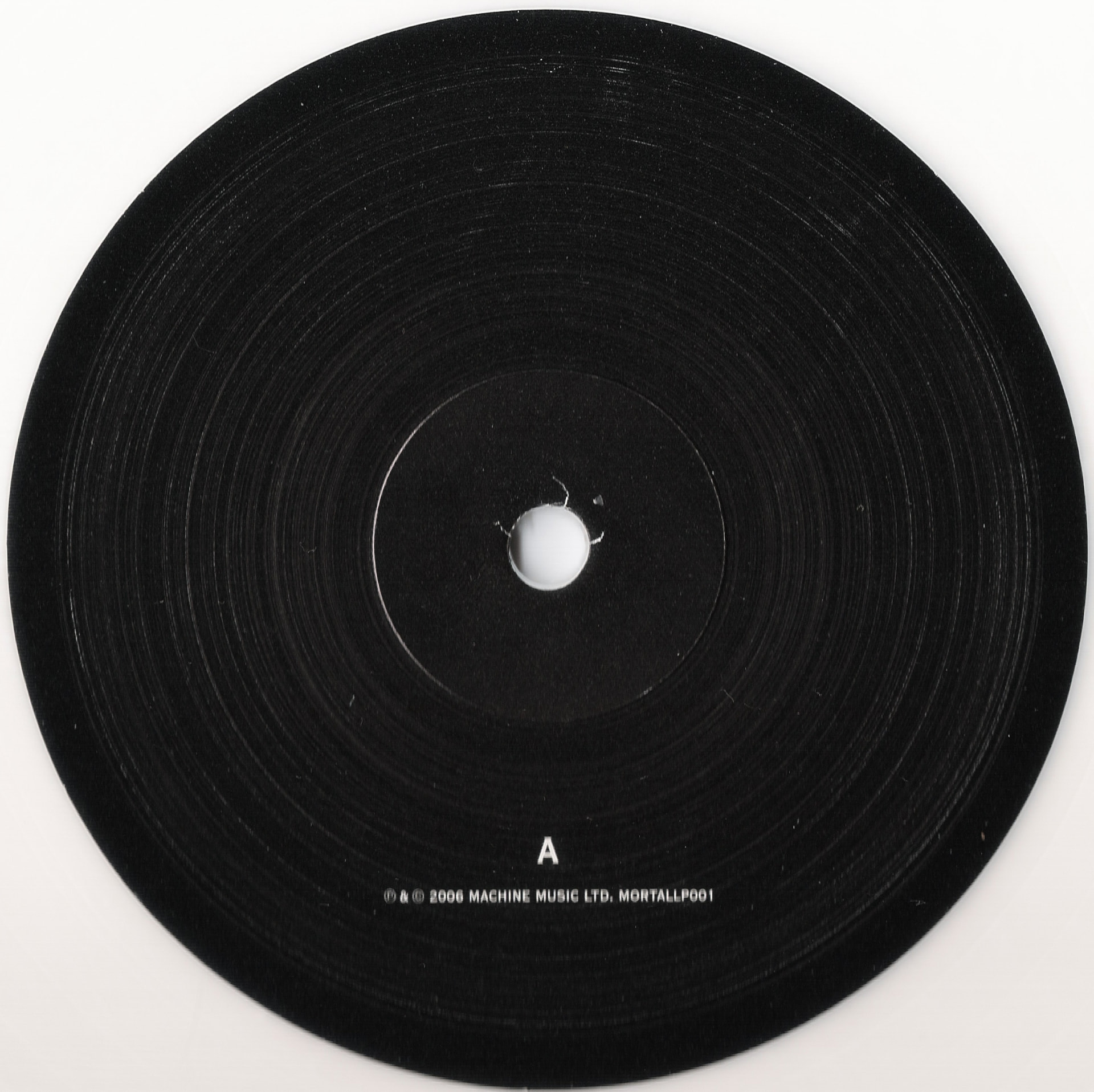 MORTALLP01 'A' Side Label.