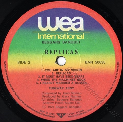 BAN 50638 'B' Side Label.