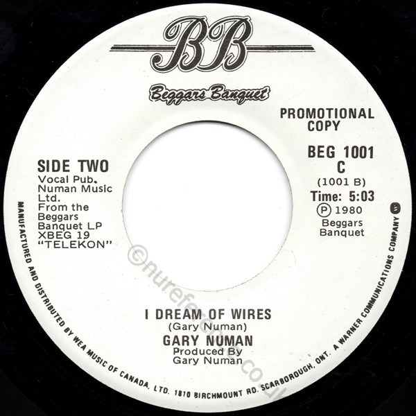 BEG 1001 Promo B side Label.