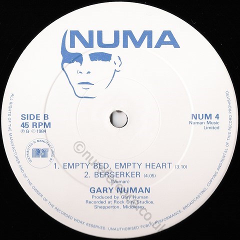 NUM 4 B Side Label