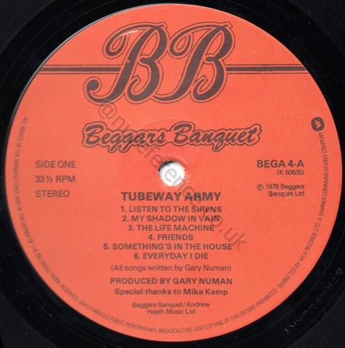 BEGA 4 'A' Side Label