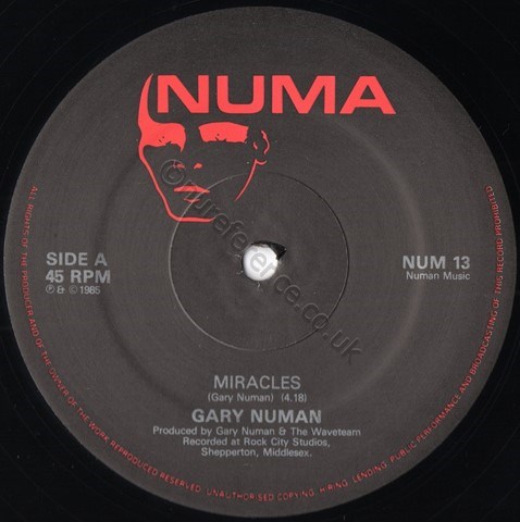 NUM 13 A Side Label
