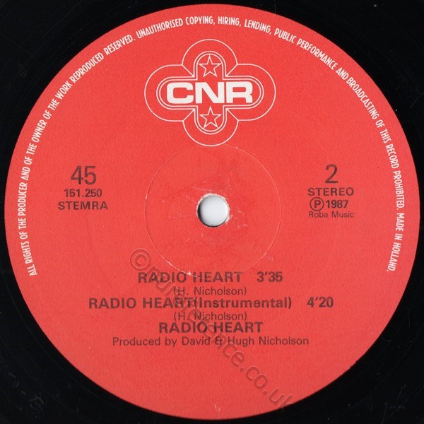 151.250 B Side Label.
