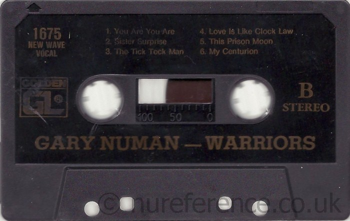 GL 1675 B Side Label.