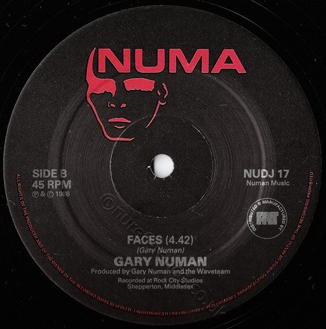 NUDJ 17 B Side Label