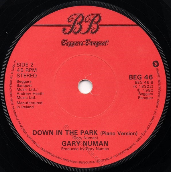 BEG 46 B side Label.