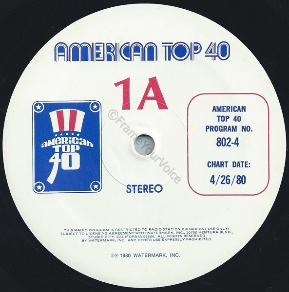 American Top 40 we 26/4/80