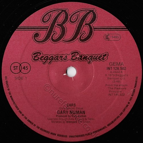 INT 126.502 Beggars A side Label.