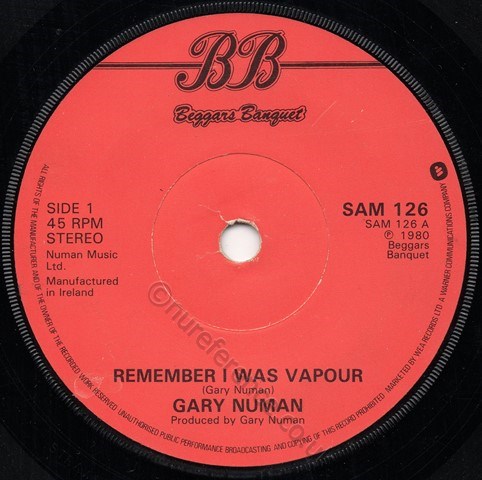 SAM 126 'A' side Label