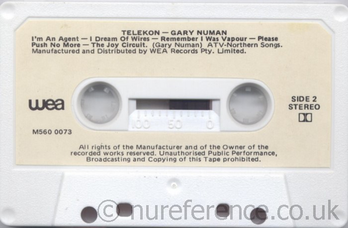 M560 0073 B Side Label.
