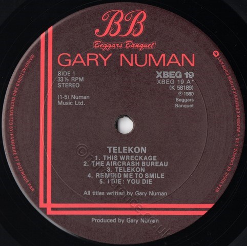 XBEG 19 A Side Label.