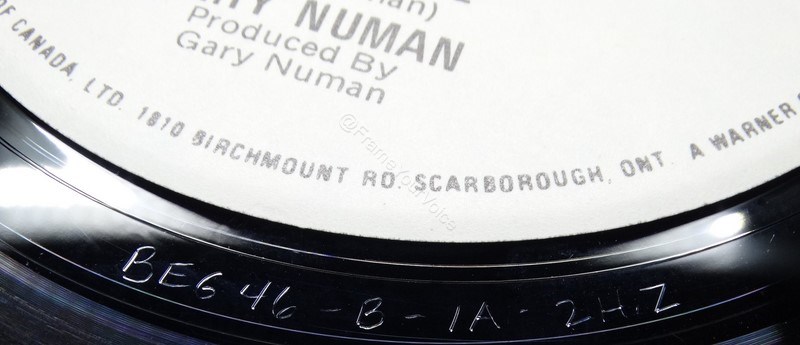 BEG 46 Promo B side Matrix.