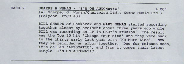 Timing Sheet Detail