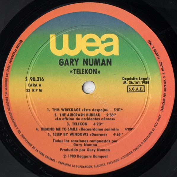 S 90.316 'A' Side Label.