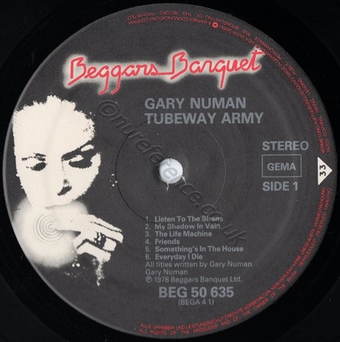 BEG 50 635 'A' Label.