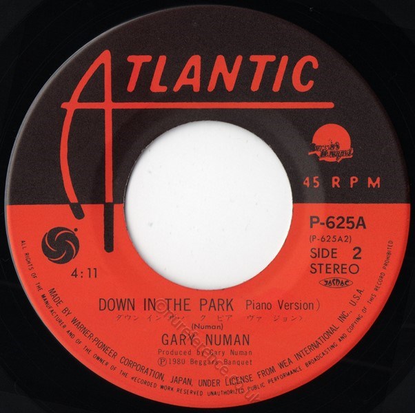 P-625A B side Label.