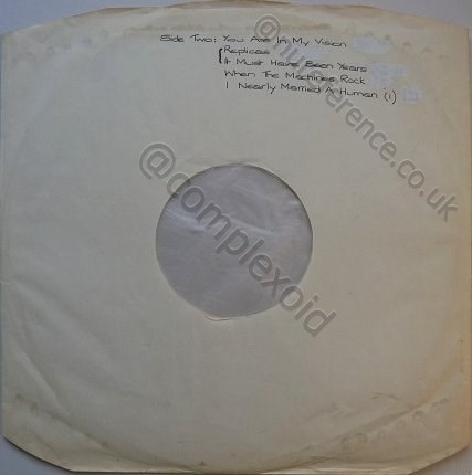 BEGA 7 'Su Watham' White Label Back.