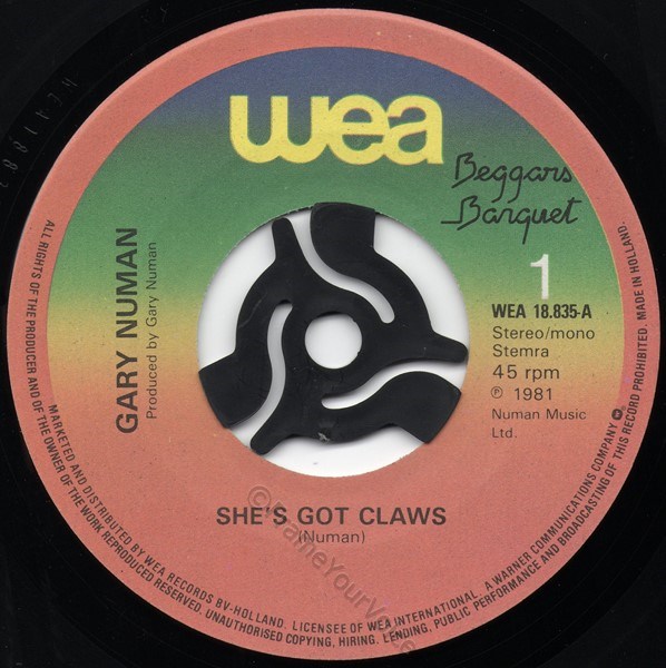 WEA 18835 A Side Label.