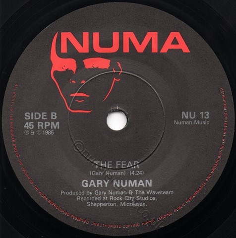 NU 13 B Side Label
